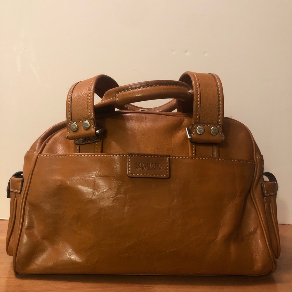 Michael Kors leather luggage satchel - Picture 2 of 8